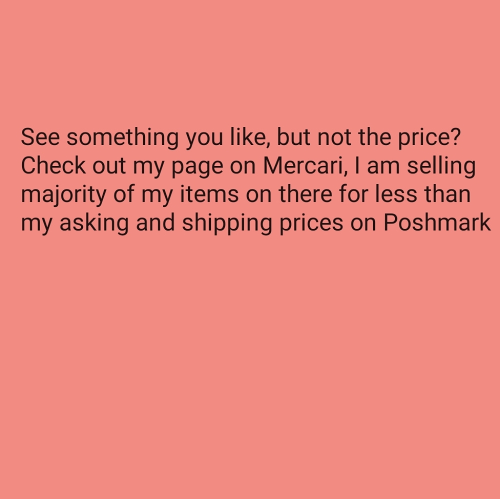 Check out my page on Ⓜ️ercari